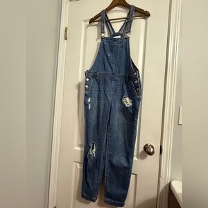 Forever 21 Light Blue Denim Overall Size 28